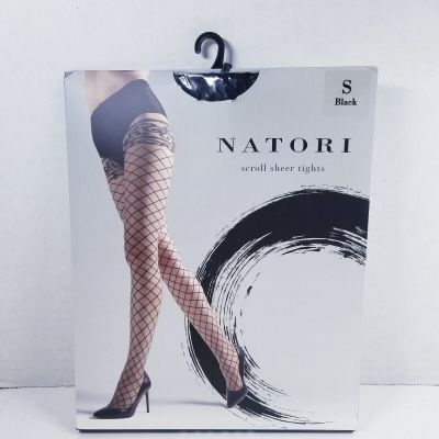 Natori Scroll Sheer Tights sz Sm